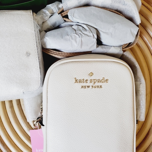 🆕 Kate spade rosie pebbled leather north south pebbled leather parchment - Picture 2 of 5
